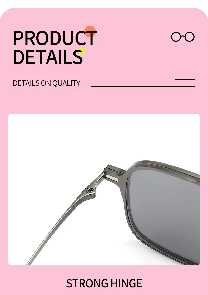 Titanium 3 In 1 New Trend Magnet Glasses Frame With Clip On Glasses Polarized Sunglasses For Men Women Optical Computer glasses