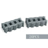 Straight train tracks Curved accessories car blocks Building Sets DIY 10-100 pcs kids toys moc bricks City switch rail crossing