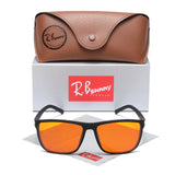 RBsunny Blue Light Blocking Glasses Men Computer Gaming Glasses Anti Eyestrain UV400 Clear Lens Eye Protection Rectangle Frame