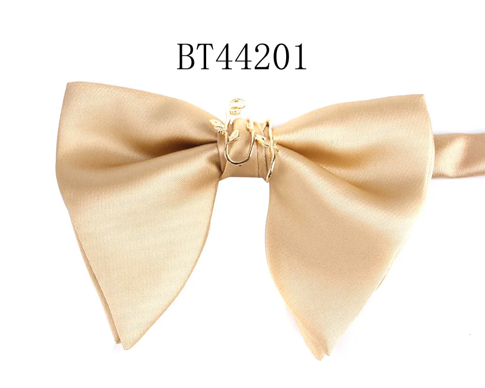 New Wedding Bowtie Casual Solid Bow tie For Men Women Adult Bow Ties Cravats Male Over Size Bow knot For Party Black Men Bowties