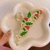 New Sweet Flower Durian Hair Claw Clip Ponytail Grab Hair Clips Shark Clip Woman Hairpins For Girl Hair Accessories Headdress