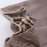 Luxury Comfortable Solid100% Real Silk Long Nightcap Hair Care Perm Beauty Sleeping Hat