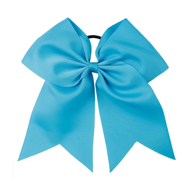 8'' Large Elastic Hair Bows Head Rope Bands Grosgrain Ribbon Hair Ties Boutique Bow Tie For Girls Headwear Hair Accessories
