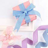 10mm 25mm Lattice Plaid Ribbons Bow Ribbon Gift Wrapping Polyester Ribbon Handmade DIY Accessories,5 yards / lot