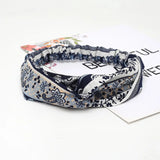 Women Headband New Fashion Hair Bands Bohemian Cross Elastic Hair Band For Ladies Black Purple Female Head band Hair Accessories