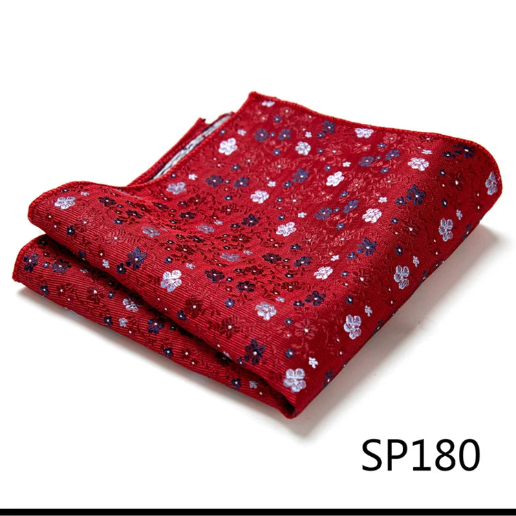 Pocket Square Handkerchief Nice Handmade Woven 100% Silk Hanky Pocket Square Printed  hombre Pink Office Clothing accessories