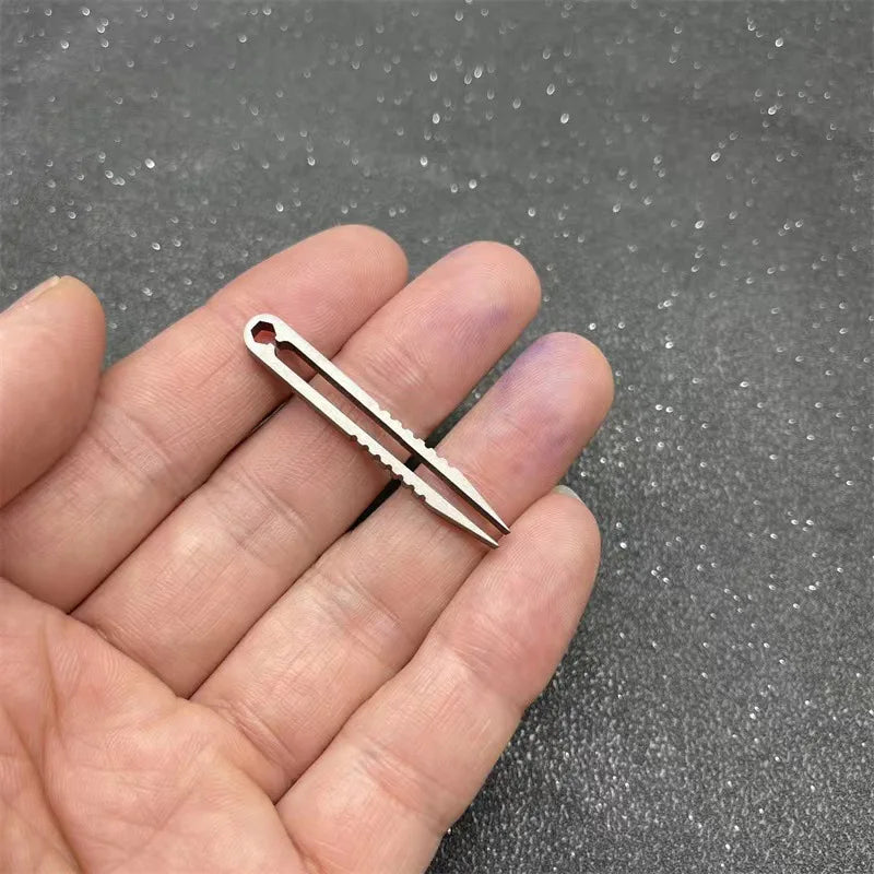 Titanium TC4 Clip Tweezers Pick Up Clamping EDC Multipurpose Gadget Professional Camp Outdoor Pocket Maintenance Tool 6 Colors
