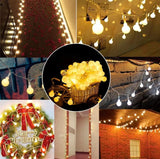 LED Light String Fairy Bubble Ball Light Festive Light Garland EU/US  Plug Indoor Christmas Wedding Outdoor Garden Decoration