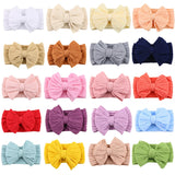 Baby Girl Bows Headband Newborn Turban Hairbands Kids Red Head Band Outdoor Toddler Children HeadWrap Hair Accessories