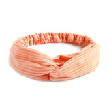 Women Headband Cross Top Knot Elastic Hair Bands Soft Solid Color Girls Hairband Hair Accessories Twisted Knotted Headwrap