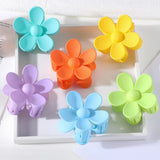 Large Flower Claw Clips For Women Fashion Hair Claw Hair Clamps Girls Matte Hairpins Sweet Headwear Barrette Hair Accessories