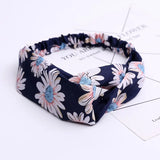 Women Headband New Fashion Hair Bands Bohemian Cross Elastic Hair Band For Ladies Black Purple Female Head band Hair Accessories