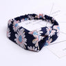 Women Headband New Fashion Hair Bands Bohemian Cross Elastic Hair Band For Ladies Black Purple Female Head band Hair Accessories