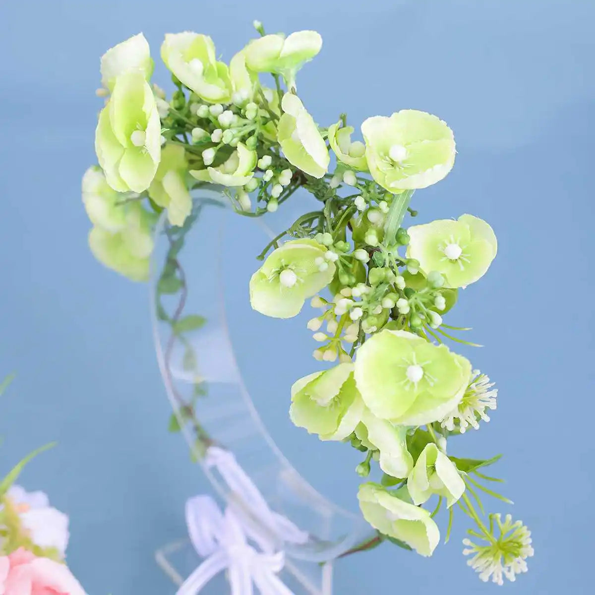 Fashion Flowers Handmade Headbands For Bride Women Leaves Hairbands Wreath Wedding Hair Accessories