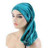 Unisex Elastic Bonnet Long Hair Sock Dreadlock Braids Cap Sleep Hats Head Wrap Turban Night Cap Hair Care Nightcap for Women Men
