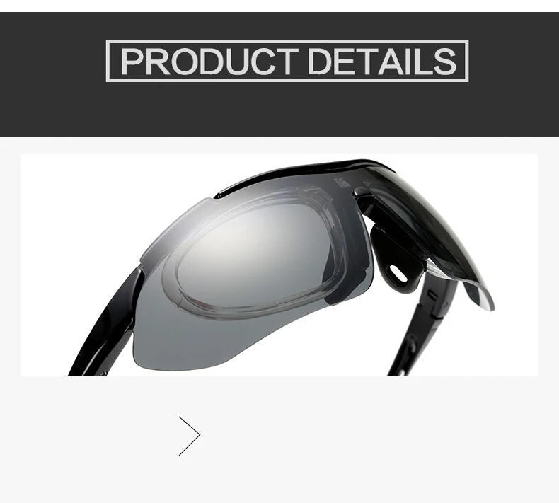 Cycling Glasses For Men's Women Men Outdoor Sports Bicycle Sunglasses MTB Road Goggles Eyewear 5 Lens Bike Equipment Driving