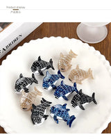 Muweordy Blue Whale Hair Claw Acetate Hair Clips For Women Popular Hair Catches Animal Hair Clip Cute Sea Creature Claw Clips