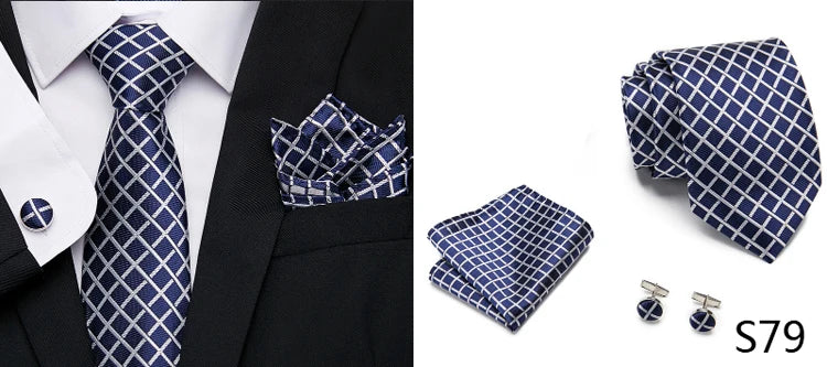 Newest style Green Tie For Men Holiday Present Tie Pocket Squares Set Necktie  Striped Wedding Accessories Man