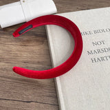Autumn Winter Soft Velvet Cloth Sponge Padded Hairbands for Women Girls Casual Shopping Face Washing Dress Up Hair Accessories