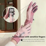 Winter Gloves Women Cycling Bike Thermal Fleece Cold Resistance Wind Waterproof Bicycle Warm Outdoor Running Skiing Mittens