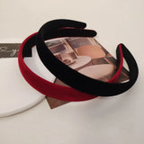 2pc European and American Red Black Velvet Headband Women Girls Hair Bands Elegant Hairband for Holiday Party Hair Accessories