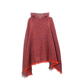 Fashion Autumn/Winter Knitted Hooded Cape Solid Colour Pullover Cape Warm Scarf Top Women Fashion Blouse 2023 T Shirt For Women