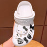 New Sanrio Kuromi LED Shoes Accessories Cartoon Peripheral Cinnamoroll Melody Pompompurin Charm Buckle Charms Kids Gift