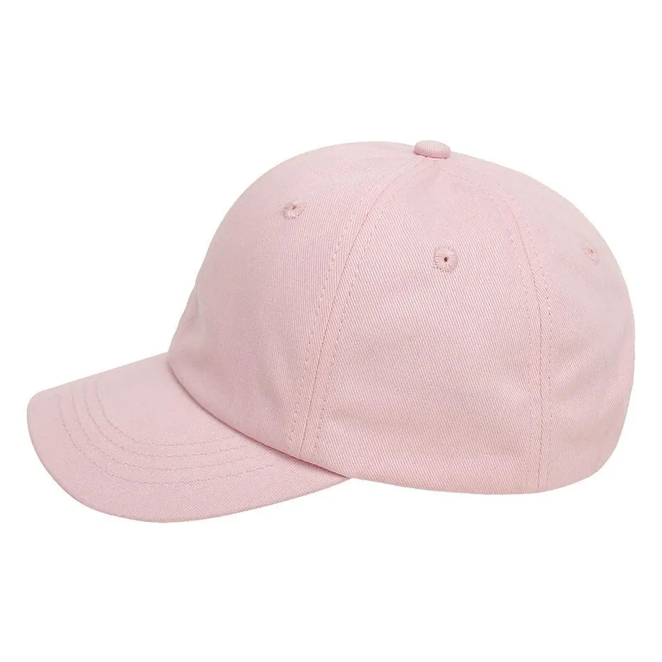 Kids Caps Children Solid Color Cotton Breathable Snapback Cap Baby Cute Adjustable Sunhat Girls Summer Baseball Hats 1-5 Years