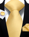 Corbata de marca de moda hecha a mano, sólida, con pañuelo y gemelos, para hombre, corbata, traje, camisa, accesorios de boda, regalos para hombre.