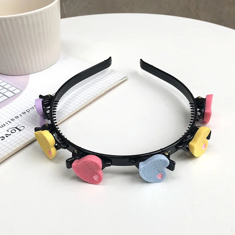 Braided Hair Bands for Girls Hair Hoop Headwear Female Flower Love Fruit Headwear Women New Fashion Hair Accessories