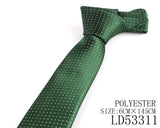 Green Color Neck Ties Casual Skinny Tie For Party Boys Girls Plaid Necktie Wedding Necktie For Groom Striped Neck Wear For Men