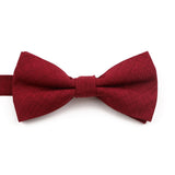 High Quality Mens Solid Color Bowtie Set For Men Children Wedding Party Dinner Accessory Pink Orange Father-son Bow Tie Gift