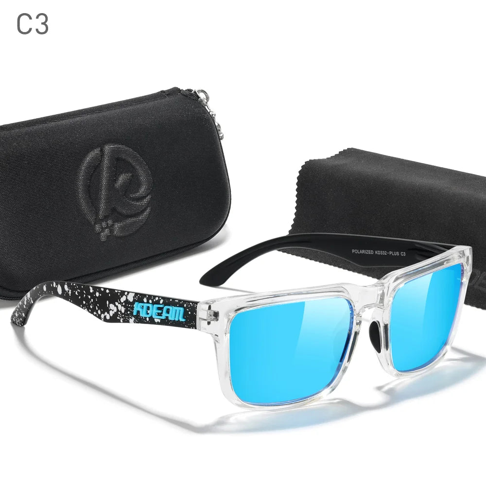 KDEAM Oversized Sunglasses Polarized Photochromic Lenses Night Vision Goggles Designed For Both Men And Women Large Glasses