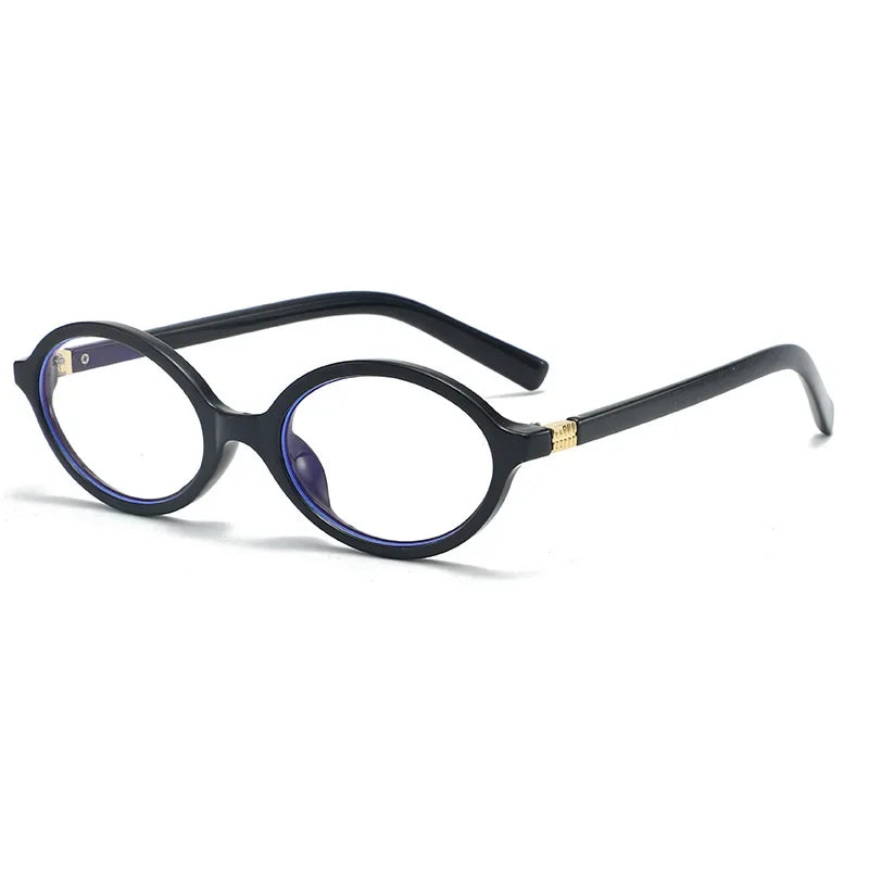 Oval Small Frame Retro Female Korean Plain Glasses Anti-blue Light Eyeglasses Eye Protection Ladies Optical Spectacle Eyeglass