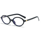 Oval Small Frame Retro Female Korean Plain Glasses Anti-blue Light Eyeglasses Eye Protection Ladies Optical Spectacle Eyeglass