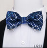 Fashion Brand Brand Silk Bow Tie Dark Blue Man Dot Wedding Accessories lover's day Fit Formal Party