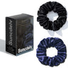 2PCS 3.5CM Mulberry Silk Scrunchies Women Grils Hair Ties for Hair Sleep No Damage Hairband Curly Hair Elastics Ponytail Holder