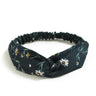 Fashion WomenFloral Headband Hair Accessories Leopard Cross Knotted Bow Chiffon Hair Band Girls Headdress Ladies Hoop Headwear