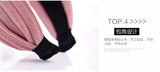 Wide brimmed headbands for women going out in Korea, fashionable and stylish facial wash headbands, hair clips, and ribbons