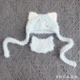 Mini Doll Clothes Winter Clothes Set One-piece Sweater Hat Scarf Clothing Gift Labubu Outfit Accessories For 17cm Labubu V1 V2