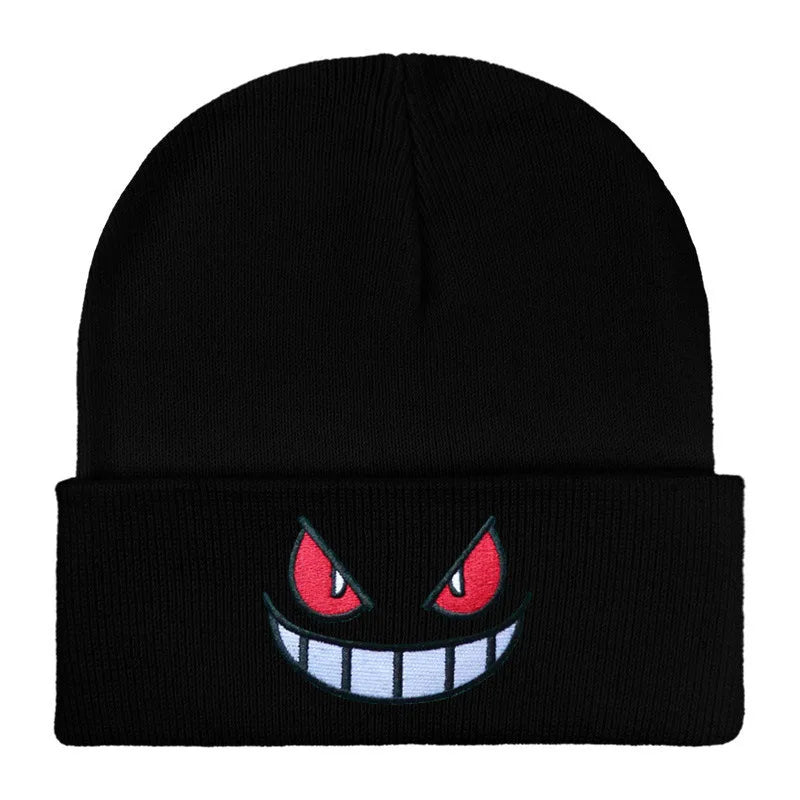 Embroidered Winter Hat for Men Women Unisex Cartoon Beanie Cap Autumn Outdoor Warm Female Hip Hop Sport Ski Knitted Hats gorros