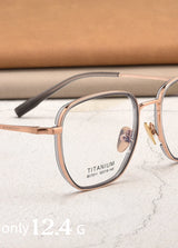 High Quality Ultralight Pure Titanium Glasses Frame for Men and Women Fashionable Retro Eyeglasses Optical Prescription Eyewear