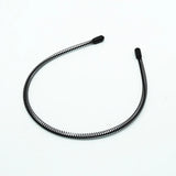 Black Metal Wavy Headband Men Women's Hair Band Head Hoops Bands Headwear Sport Headbands Hairband Bangs Holder Hair Accessories