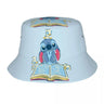 Unisex Kawaii Bucket Hats Funny Stitch Cartoon Accessories Bob Hat For Beach Headwear Lightweight
