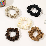 Black Elegant Hair Tie Women Simple Small Intestine Hair Bands High Elastic Comfortable Ponytail Hair Accessories Wholesale
