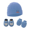 1 Set Baby Anti Scratching Gloves Hat Foot Cover Set Soft Cotton Newborn No Scratch Mittens Socks Beanies Cap Nightcap
