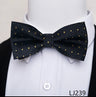 Fashion Brand Brand Silk Bow Tie Dark Blue Man Dot Wedding Accessories lover's day Fit Formal Party