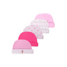 New Born Baby Boy Hats 3/5Pieces Cotton Baby Girls Hats Cartoon 0-6Months Unisex Soft Solid Color Infant Accessories