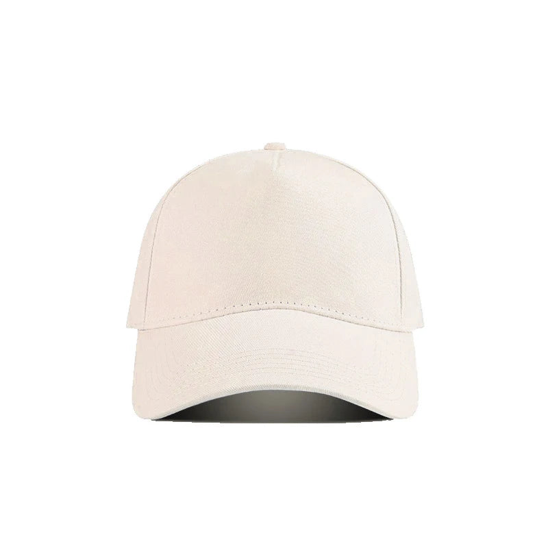 Wholesale 5-Panel Solid Color Embroidery Baseball Cap Custom Logo Snapback Cap Outdoor Curved Roof Dome Sunscreen Sports Cap