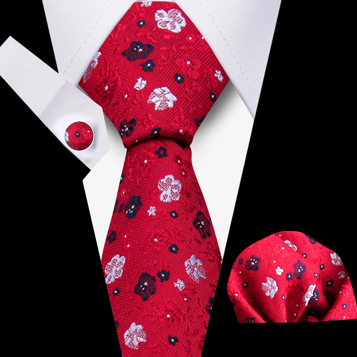 Men Neckties Tie Classic Handkerchiefs Plaid Necktie Cufflinks For Men Blouse Business Wedding Accessories Woman Collar Man Gift